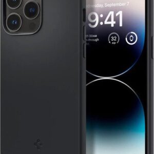 Чехол для телефона Spigen Silicone Fit MagFit iPhone 14 Pro Max ACS04846 (black)