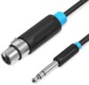 Кабель Vention BBEBH 6.3 мм - XLR (2 м