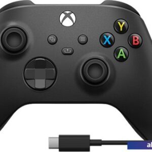 Геймпад Microsoft Xbox + USB-C кабель (черный)