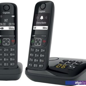 Радиотелефон Gigaset AS690A DUO RUS (черный)