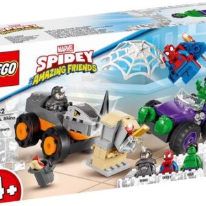 Конструктор LEGO Marvel Spiderman 10782 Схватка Халка и Носорога на грузовиках