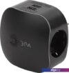 Разветвитель ЭРА SP-3e-USB-Black Б0046364