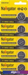 Батарейки Navigator CR2016 5 шт. NBT-CR2016-BP5