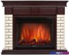 Портал Firelight Bricks 25 (камень бежевый/шпон темный дуб)