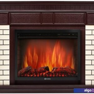 Портал Firelight Bricks 25 (камень бежевый/шпон темный дуб)