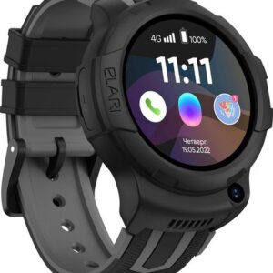Детские умные часы Elari KidPhone 4G Wink (черный)