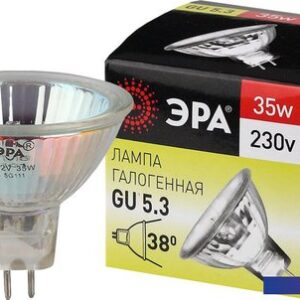 Галогенная лампа ЭРА GU5.3-JCDR (MR16) -35W-230V-CL C0027363