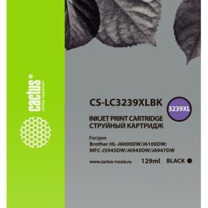 Картридж CACTUS CS-LC3239XLBK (аналог Brother 3239XLBK)