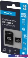 Карта памяти Maxvi microSDHC 16GB Class 10 UHS-I (1) MSD16GBC10V10