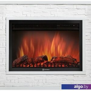 Портал Firelight Loft 30 (камень белый/белая эмаль)