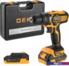 Ударная дрель-шуруповерт Deko DKCD20 Impact Set 063-4415 (с 2-мя АКБ 2 Ач