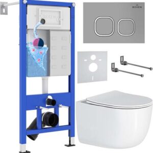 Унитаз подвесной с инсталляцией StounFix Dual Fresh 964479 21век