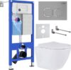 Унитаз подвесной с инсталляцией StounFix Dual Fresh 557682 21век