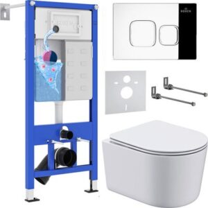 Унитаз подвесной с инсталляцией StounFix Dual Fresh 918025 21век