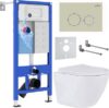 Унитаз подвесной с инсталляцией StounFix Dual Fresh 966181 21век