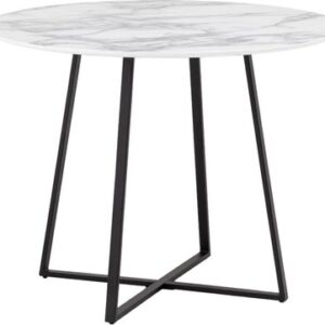 Обеденный стол Дакота 100x100 / FDC8004 wh/marble 21век