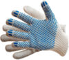 Перчатки защитные х/б 10 кл 4-х нитка с ПВХ / 650014 21век