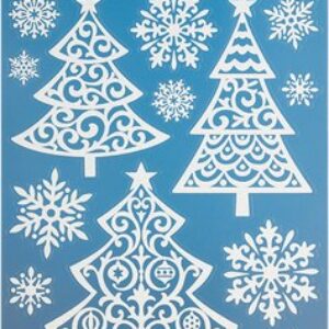 Наклейка на окно Елочки / 108652 21век