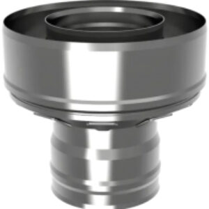 Переходник для дымохода 115x200 AISI 430/430 0.8мм/0.5мм (М-М) (К) тип 2 21век