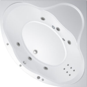 Ванна акриловая Грация 140x140 Комфорт Flat 21век