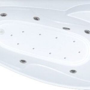 Ванна акриловая Кайли 150x100 L Экстра Люкс Турбо 21век