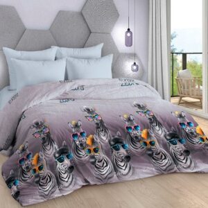 Комплект постельного белья Зебра Микс 1.5сп 21век