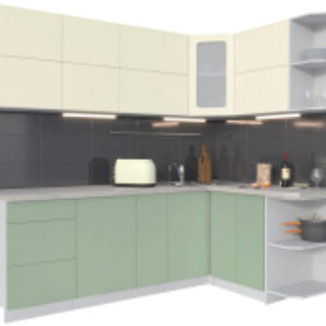 Кухонный гарнитур Мила Матте 1.5x2.3 А правая 21век