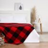 Плед Клетка черно-красная 180x200 / 10359415 21век