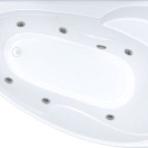 Ванна акриловая Николь 160x100 L Базовая Flat 21век