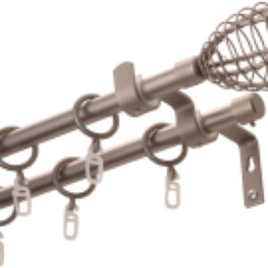 Карниз для штор Лайт Гранд Марио гладкий 16мм+16мм двухрядный 21век