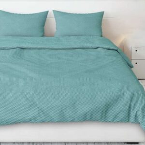 Комплект постельного белья Креп-Жатка №16-5114 Бирюза Семейный 21век