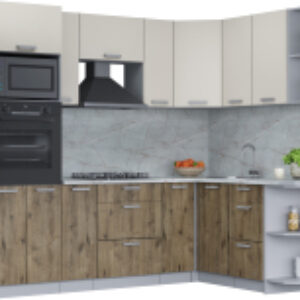 Кухонный гарнитур Мила Лайт 1.68x2.4 правая 21век