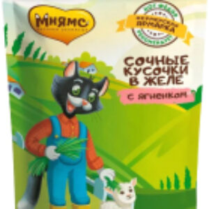 Влажный корм для кошек Фермерская ярмарка. Сочные кусочки с ягненком / 170463 21век