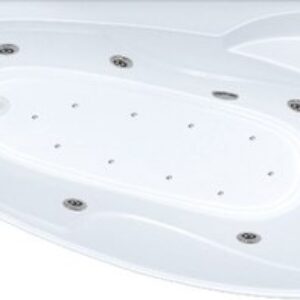 Ванна акриловая Изабель 170x100 L Экстра Люкс Турбо Flat 21век