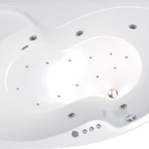 Ванна акриловая Мари 170x110 R Люкс Турбо Flat 21век