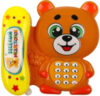 Развивающая игрушка Телефон мишка Шаинский музыка / 1806K307-R 21век
