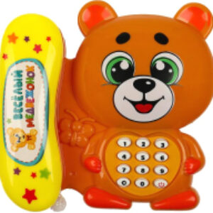 Развивающая игрушка Телефон мишка Шаинский музыка / 1806K307-R 21век