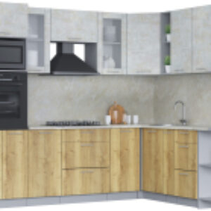 Кухонный гарнитур Мила 1.88x2.6 правая 21век