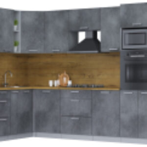 Кухонный гарнитур Мила Лайт 1.88x3.2 левая 21век