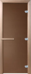 Стеклянная дверь для бани/сауны Теплая ночь 190x60 / DW01671 21век