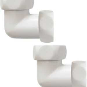 Комплект фитингов для полотенцесушителя 1"x1/2" г/г 740SCH1004Ral9016 21век