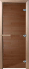 Стеклянная дверь для бани/сауны Теплый день 200x60 / DW02653 21век