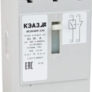 Выключатель автоматический АЕ2043М-100-40А-12Iн-400AC-У3 / 104573 21век