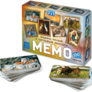 Настольная игра Мемо 2 в 1 Мировые шедевры и Картины русских художников / 8536 21век