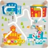 Развивающая игрушка Игра-лабиринт 2 в 1 Город CW40051 21век