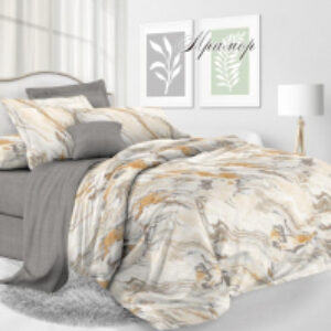 Комплект постельного белья Мрамор Бязь Семейный / КТ Эф220 21век