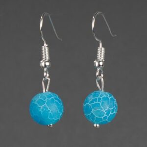 Серьги Агат Африканский матовый №2 6565 21век