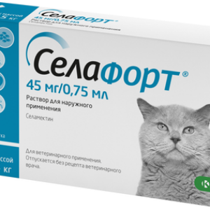 Капли от паразитов Селафорт для кошек 2.6-7.5кг 21век