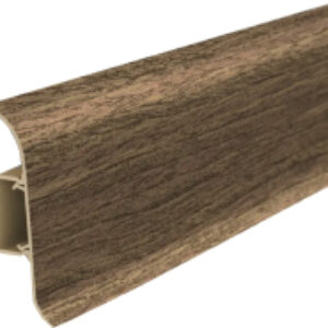 Плинтус Классик 291 Орех 55мм С центральной планкой 21век