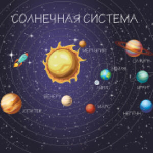 Фотообои листовые Карта планет 2 21век